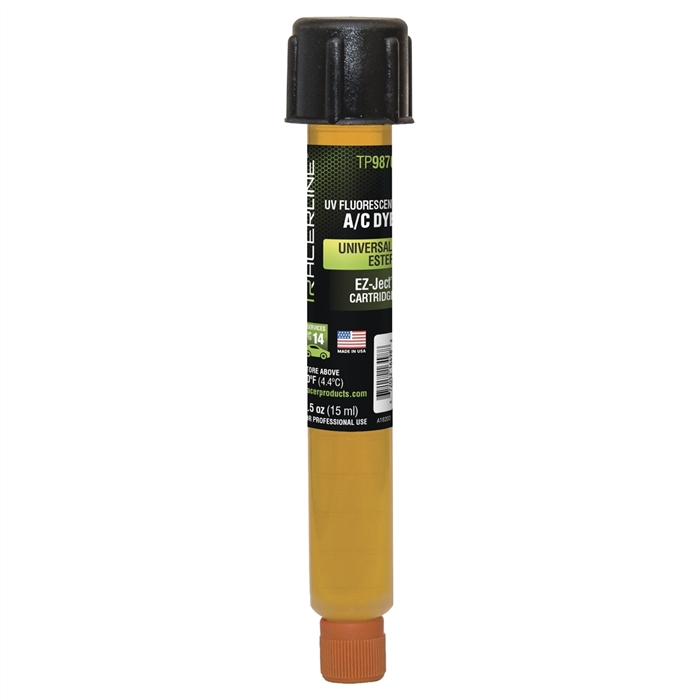 Tracer Products TP9870-CS 0.5 oz (15 ml) Universal/Ester EZ-Ject A/C Dye Cartridge (R-1234yf Compatible)