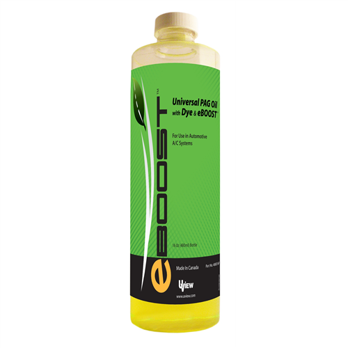Universal PAG Oil with Dye and eBoost - 16 oz./480ml Bottle