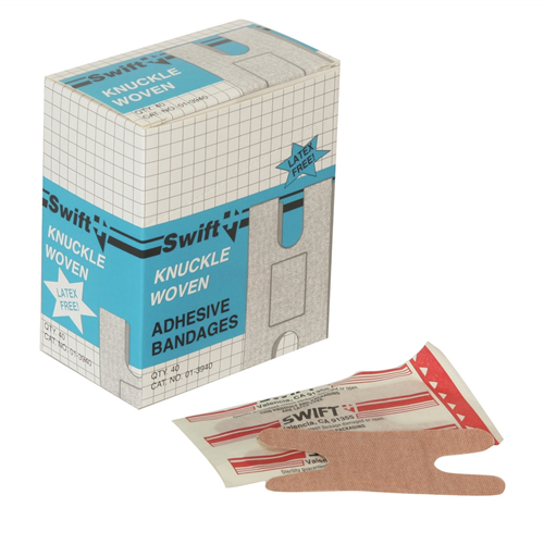First Aid Woven Knuckle Bandages (Box of 40)