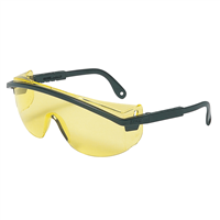 Astrospec 3000Â® Black Frame Safety Glasses with Amber Lens