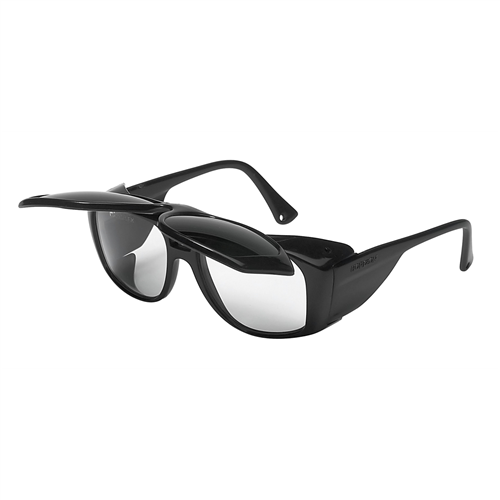 Horizonâ„¢ Flip Up Safety Glasses with Black Frames with Shade 5.0