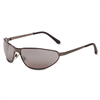 Safety Glasses, Tomcat, Gunmetal Wraparound Metal Frame, Mirror Hardcoat Lens, Adjustable Nose Pad
