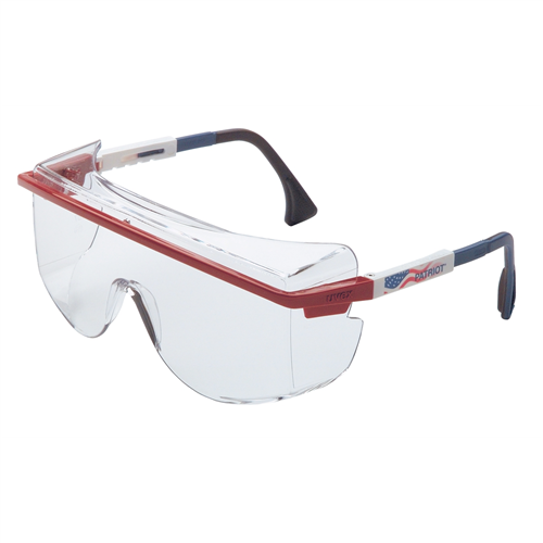 Astro Over-The-Glass Safety Glasses with Patriot Frames/Clear Lens