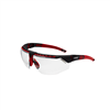 UVEX AVATAR GLASSES BLK/RED, CLEAR HC