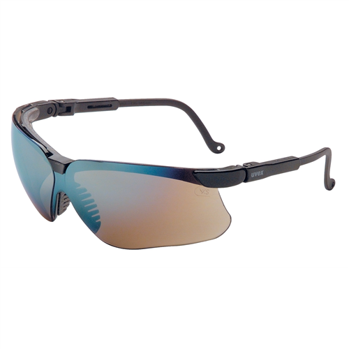 GenesisÂ® Black Frame Glasses with Gold Mirror Lens with UD Coating