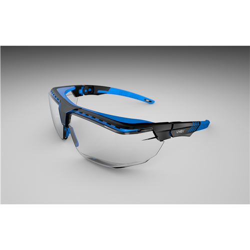 UVEX AVATAR GLASSES OTG BLK/BLUE, CLEAR AR/HC