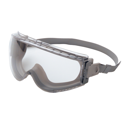 Stealth Gray Frame Safety Goggles with Clear Lens