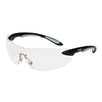 Igniteâ„¢ Black and Silver Frame Safety Glasses with Clear Lens