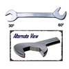 Crowfoot Wrench, 1/2" Drive, 26mm, Thin Jaws, Fully Polished
