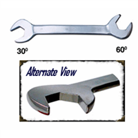 V-8 Tools 6828 Crowfoot Wrench, 1/2" Drive, 28mm, Thin Jaws, Fully Polished