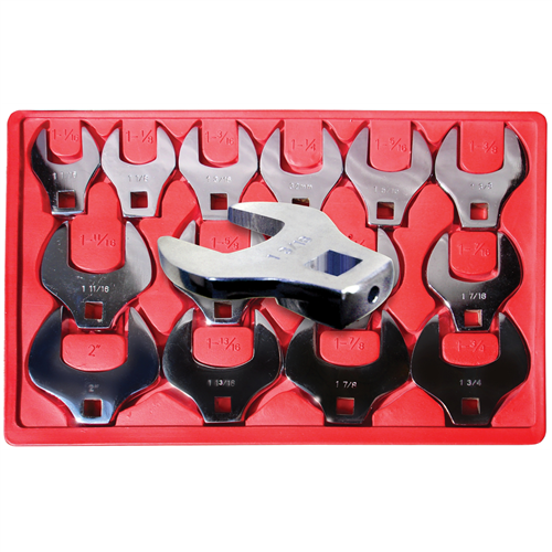 Crowfoot Wrench Set 14pc 1/2dr 1-1/16-2