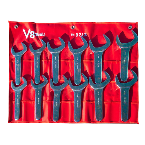 12-Piece Jumbo SAE Service Wrench Set