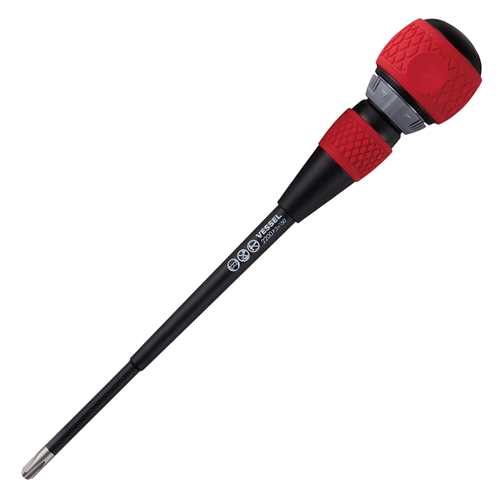 Vessel Tools No.2200 Ball Ratchet Screwdriver PH3x150