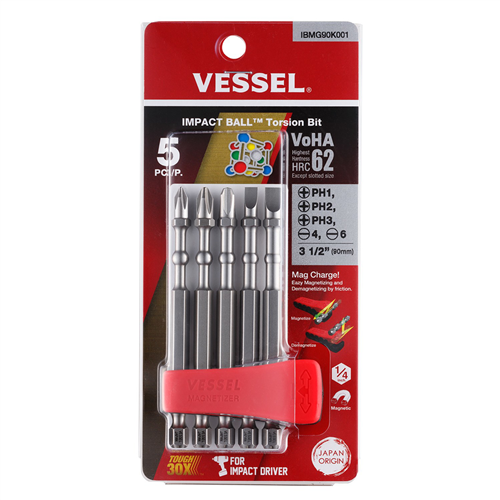 IMPACT BALL Torsion Bit ASSORTx90 5PC. (MCH)