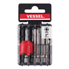 Vessel Tools 10-Piece Voha Power Bits PH2x50 with 1-Piece Mag Enhancer