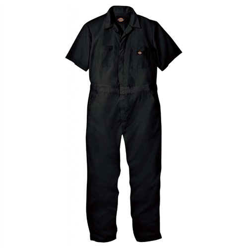 Workwear Outfitters 3339Bk-Rg-3Xl Short Sleeve Coverall Black, 3Xl