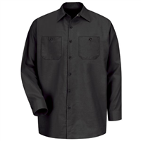 Workwear Outfitters Sp14Bk-Rg-4Xl Long Sleeve Work Shirt Black 4Xl