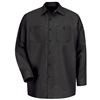 Workwear Outfitters Sp14Bk-Rg-L Long Sleeve Work Shirt Black Large