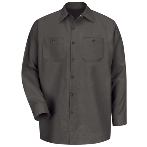 Workwear Outfitters Sp14Ch-Rg-3Xl Long Sleeve Work Shirt Charcoal 3Xl