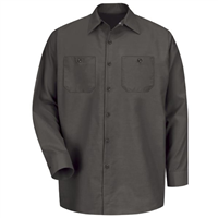 Workwear Outfitters Sp14Ch-Rg-L Long Sleeve Work Shirt Charcoal Large