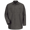 Workwear Outfitters Sp14Ch-Rg-M Long Sleeve Work Shirt Charcoal Medium