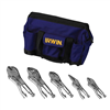 Vise-GripÂ® Irwin 5-Piece Locking Pliers Set in a Canvas Tool Tote Bag