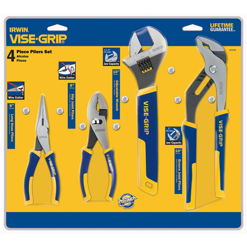 Vise-GripÂ® 4-Piece ProPliers Set