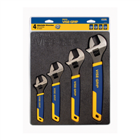 Vise-GripÂ® 4-Piece Adjustable Wrench Tray Set
