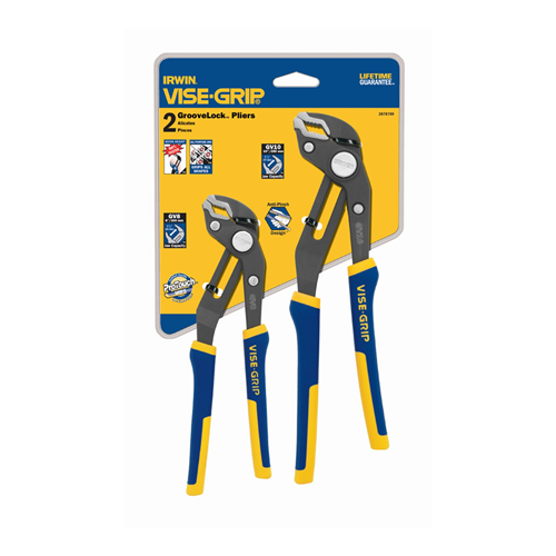 Vise-GripÂ® 2-Piece GrooveLock Pliers Clamshell Set