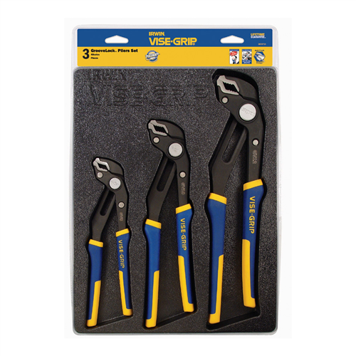 Vise Grip 2078710 Vise-Grip 3-Piece Groovelock Pliers Tray Set