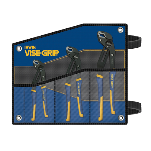 Vise-GripÂ® 3-Piece GrooveLock Pliers Kit Bag Set