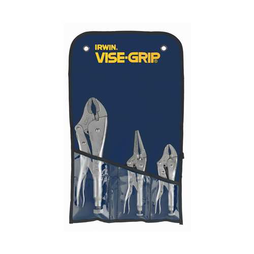 Vise-GripÂ® 3-Piece Original Locking Plier Set in Kit Bag (5WR, 6LN and 10WR)