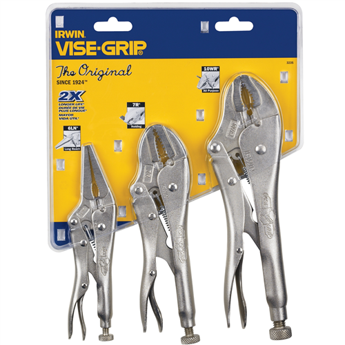 Vise-GripÂ® 3-Piece Original Locking Pliers Set (10WR, 7R and 6LN)