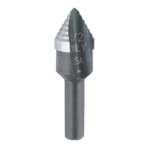 Vise-GripÂ® No. 10 High Speed Steel Fractional Self Starting Unibit Step Drill - 1/2 in.