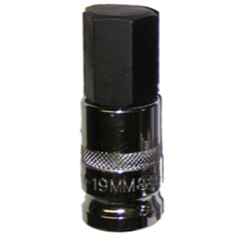 1/2 in. Drive 19mm Hex Bit Socket