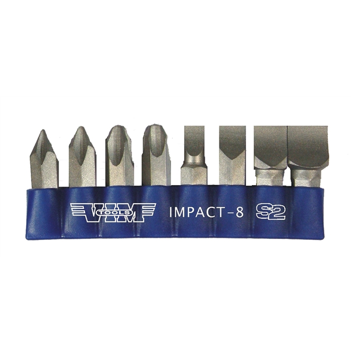 8 Piece Impact Driver Quality S2 Bit Set