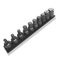 VIM Tools 10-Piece Half Cut Stubby Fractional SAE Impact Hex Set