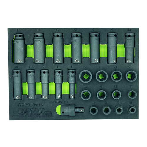 25 PC. 3/8" DR. METRIC  IMPACT SOCKET SET