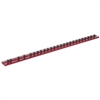 VIM Tools 16 in. Red Magrail TL Magnetic Socket Holder w/ 25 - 1/4 in. Studs