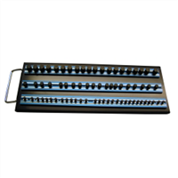 VIM Tools Magrail TL Socket Tray, with 3-1/4 in. Blue Magrails