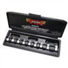 9 Piece 1/4" Drive Metric 2mm - 10mm Stubby Hex Bit Set