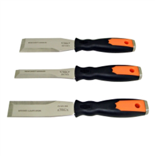 VIM Tools 3-Piece Heavy Duty, Dual Bevel Striking Scrapers Set