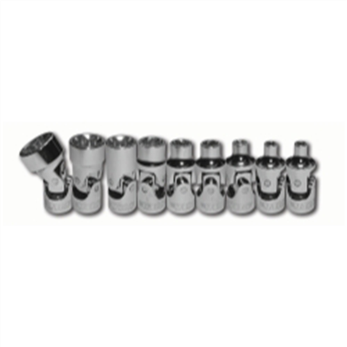 VIM Tools 9-Piece Universal Joint E-Torx 1/4 in. Drive Set