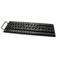 VIM Products 4 x 20-Clip Rails Socket Tray, Red
