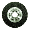 Bench Grinder Wire Wheel, 10" Diameter, .0118 Crimped Wire, Medium Face, 2" Arbor, 4,500 RPM Max