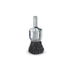 Wire End Brush, 3/4" Diameter, .006 Crimped Wire, 1/4" Round Stem, 22,000 RPM Max