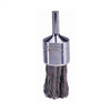 Wire End Brush, 1-1/8" Diameter, .014 Knotted Wire, 1/4" Round Stem, 22,000 RPM Max