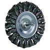 Wire Wheel, 3-1/4" Diameter, .0118 Knotted Wire, 1/4" Round Stem, 25,000 RPM Max