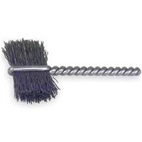Burrite Type Power Tube Brush, 5/16" Diameter, .003 Wire Size, 2-1/8" Long, Flat Side Action