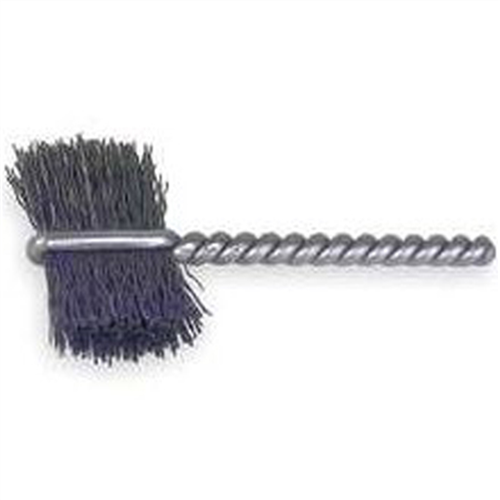 Burrite Type Power Tube Brush, 5/16" Diameter, .003 Wire Size, 2-1/8" Long, Flat Side Action